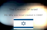 The Creation Of Israel