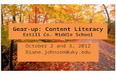 Gear-up: Content Literacy Estill Co. Middle School