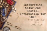 Integrating Color And Spatial Information for CBIR