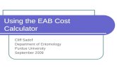 Using the EAB Cost Calculator