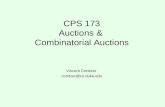 CPS 173 Auctions &  Combinatorial Auctions