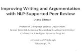 Improving Writing and Argumentation with NLP-Supported Peer Review
