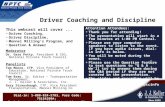 Driver Coaching and Discipline