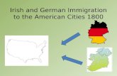Irish and German Immigration to the American Cities 1800