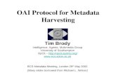 OAI Protocol for Metadata Harvesting