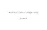 Relational Database Design Theory