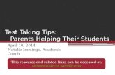 Test Taking Tips: Parents Helping Their Students