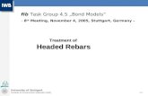 Treatment of Headed Rebars