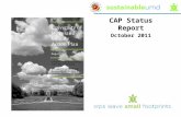 CAP Status Report October  2011