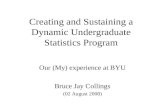 Creating and Sustaining a Dynamic Undergraduate Statistics Program