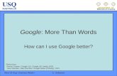 Google : More Than Words