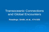 Transoceanic Connections and Global Encounters