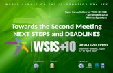 Open Consultation for WSIS+10 HLE  7 &8 October 2013 ITU Headquarters