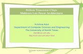 Billion Transistor Chips Multicore Low Power Architectures