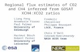 Regional  flux  e stimates  of CO2 and CH4  inferred from GOSAT XCH4:XCO2 ratios