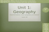 Unit 1: Geography