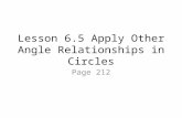Lesson 6.5 Apply Other Angle Relationships in Circles
