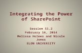 Integrating the Power of SharePoint