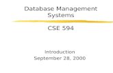 Database Management Systems CSE 594