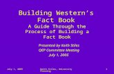 Building Western’s Fact Book