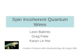 Spin Incoherent Quantum Wires