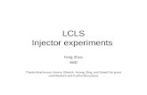 LCLS Injector experiments