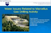  Water Issues Related to Marcellus Gas Drilling Activity