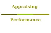 Appraising  Performance
