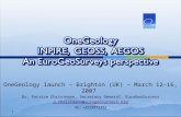 OneGeology INPIRE,  GEOSS,  AEGOS An EuroGeoSurveys perspective