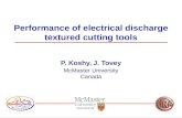Performance of electrical discharge textured cutting tools