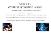 Grade 11 Welding  Simulation Lesson