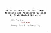 Differential Forms for Target Tracking and Aggregate Queries in Distributed Networks