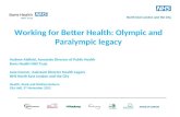 Working for Better Health: Olympic and Paralympic legacy