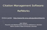 Citation Management Software: RefWorks