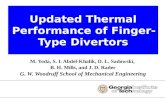 Updated Thermal Performance of Finger-Type Divertors