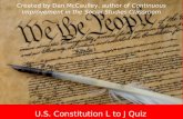 U.S. Constitution L to J Quiz