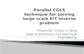 Parallel  CGLS technique for solving large scale EIT inverse  problem