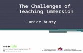 The Challenges of Teaching Immersion