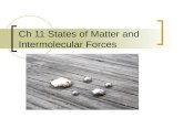 Ch 11 States of Matter and Intermolecular Forces