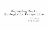 Beginning Perl-Biologist’s Perspective