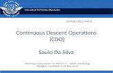 Continuous  Descent Operations  (CDO ) Saulo Da Silva