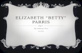Elizabeth “Betty” Parris
