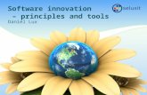 Software innovation  –  principles and tools