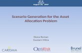 Scenario Generation for the Asset  Allocation Problem