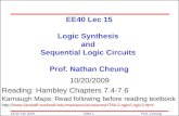 EE40 Lec 15 Logic Synthesis  and  Sequential Logic Circuits  Prof. Nathan Cheung