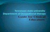 Tennessee state university  Department of Occupational therapy