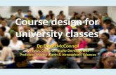 C ourse design for university classes