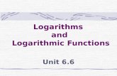 Logarithms  and Logarithmic Functions
