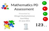 Mathematics PD Assessment