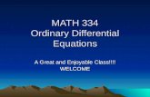 MATH 334 Ordinary Differential Equations